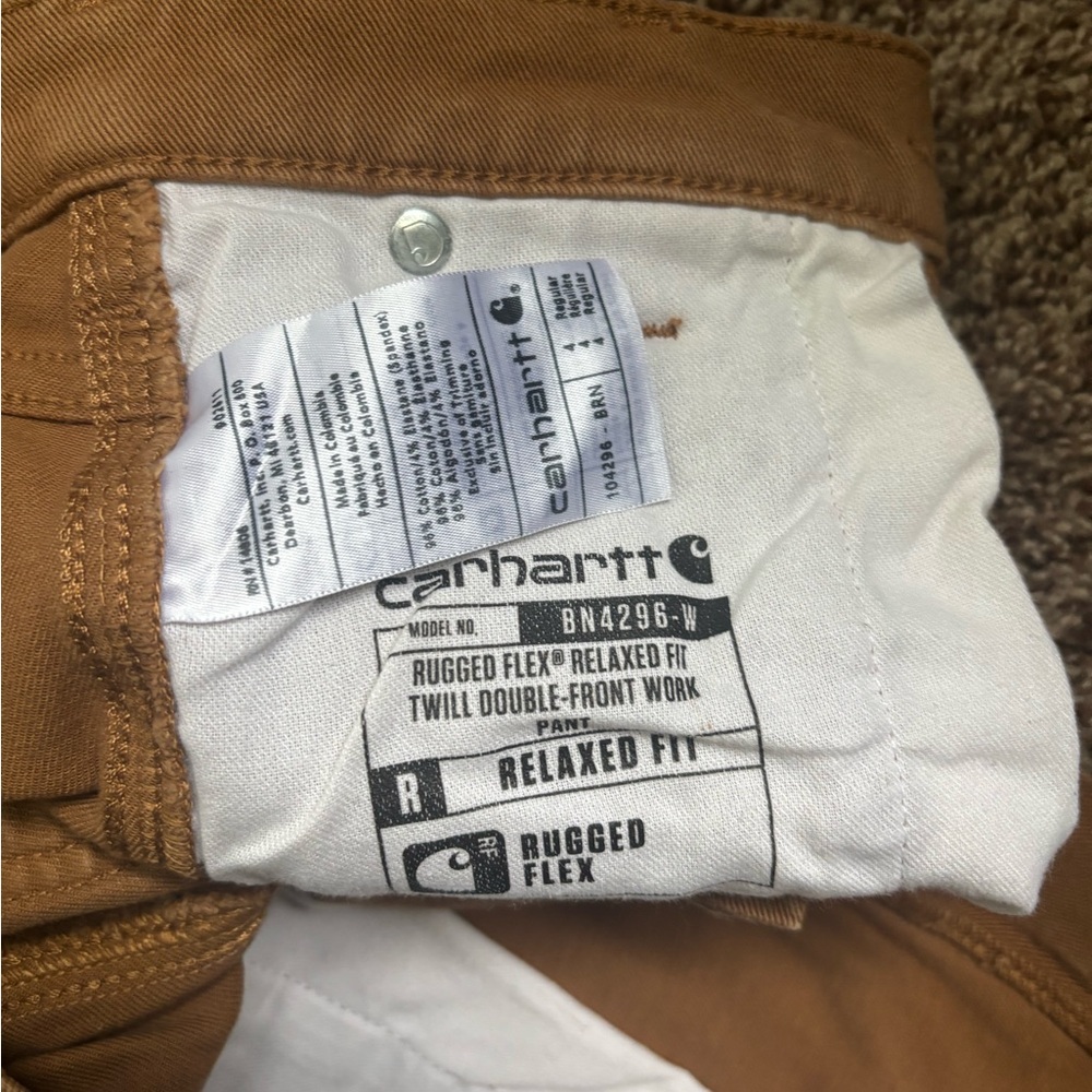 Carhartt Women's Brown Work Pants - Picture 7 of 7